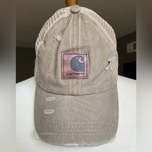 NEW - Carhartt Distressed Cap w/ Ponytail Back